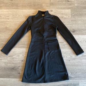 Athleta black fleece dress XS